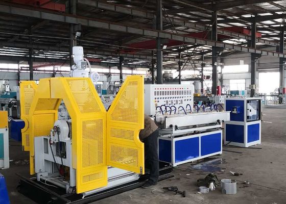 20-63mm PVC Spiral Steel Wire Reinforced Hose Pipe Extrusion Line
