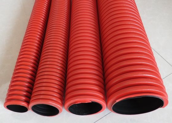 50-250 mm HDPE Double Wall Corrugated Pipe Machine Garis Ekstrusi