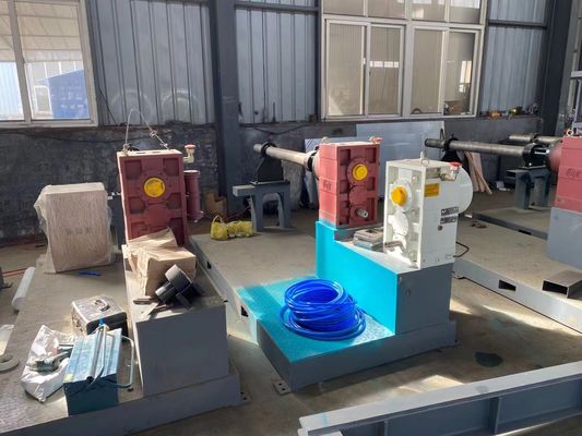 90Kg / H 16-63mm Dinding Tunggal Garis Ekstrusi Pipa Bergelombang PE PP HDPE