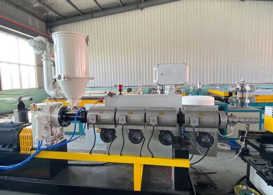 16-50mm Selang Plastik PE Mesin Pipa Bergelombang Dinding Tunggal
