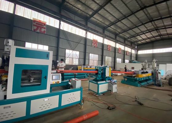 16-50mm Selang Plastik PE Mesin Pipa Bergelombang Dinding Tunggal