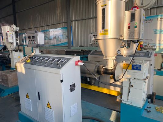 Mesin Ekstrusi Jalur Produksi Pipa Bergelombang 180kg / h PE / PVC