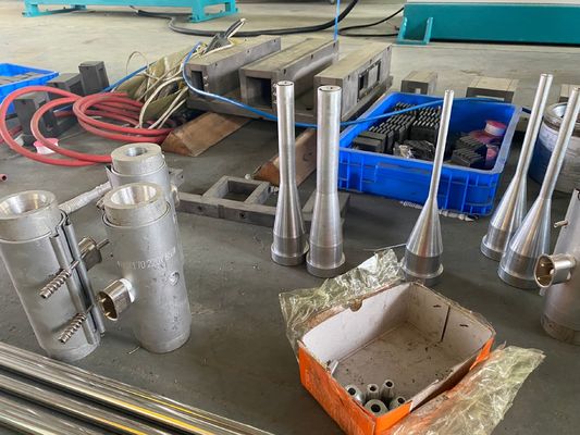 120kg / jam Mesin Pembuat Pipa PVC Conical Double Screw Extruder