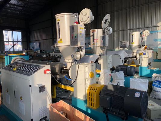 40-100mm PE Carbon Fiber Plastic Pipe Production Line Membuat Mesin