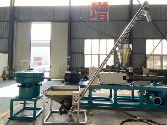 200-260kg / H Garis Ekstrusi Pipa PVC Conical Twin Screw Extruder