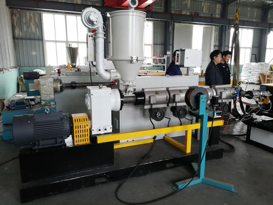 PP PE PVC Single Wall Corrugated Pipe Extrusion Line Produksi 20-63mm