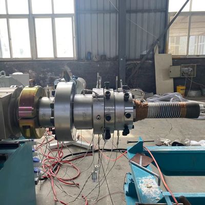 Conical Twin Double Screw Extruder Machine Otomatis Untuk Pipa Pipa Pipa PVC